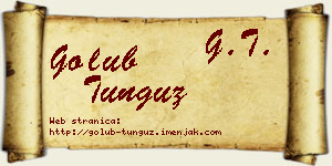Golub Tunguz vizit kartica